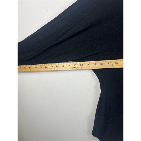 NORDSTROM OPEN EDIT Women’s V Neck Sweater Black Viscose Blend Size Medium - Picture 7 of 7